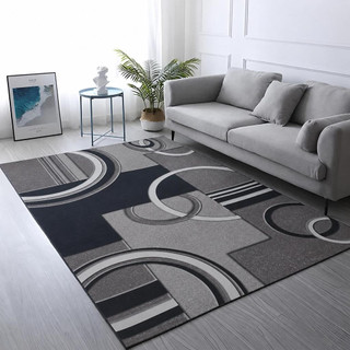 Tapete Geométrico Luxuoso 2,00m x 1,40m para Sala Quarto Escritório Antiderrapante Modern…