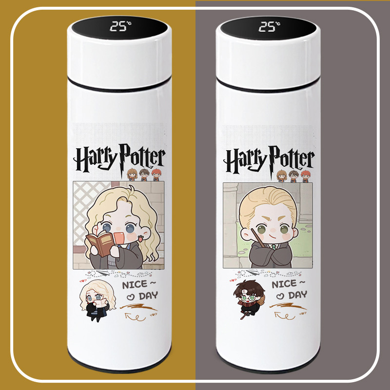 Granfen mercadoria garrafa térmica inteligente copo térmico Harry Potter copo de água aço inoxidável estudante copo masc