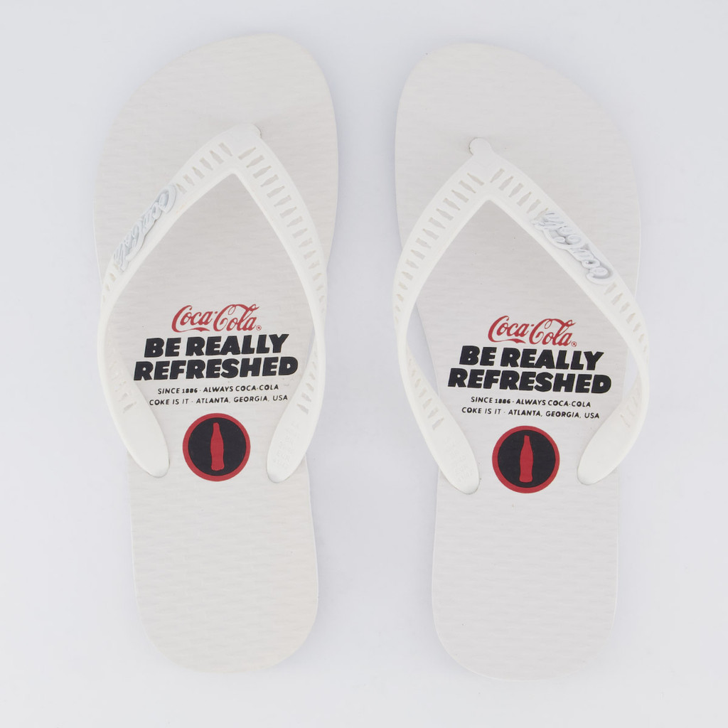 Chinelo Coca Cola Live Since 1886 Branco