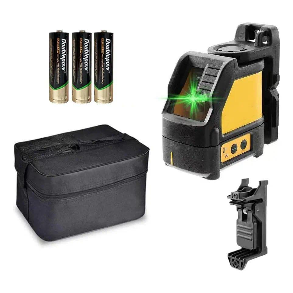 Nivel a Laser Verde de Precisão 50M Nível a Laser Profissional 2 Linhas Cruzada de Horizontal Vertical Autonivelante
