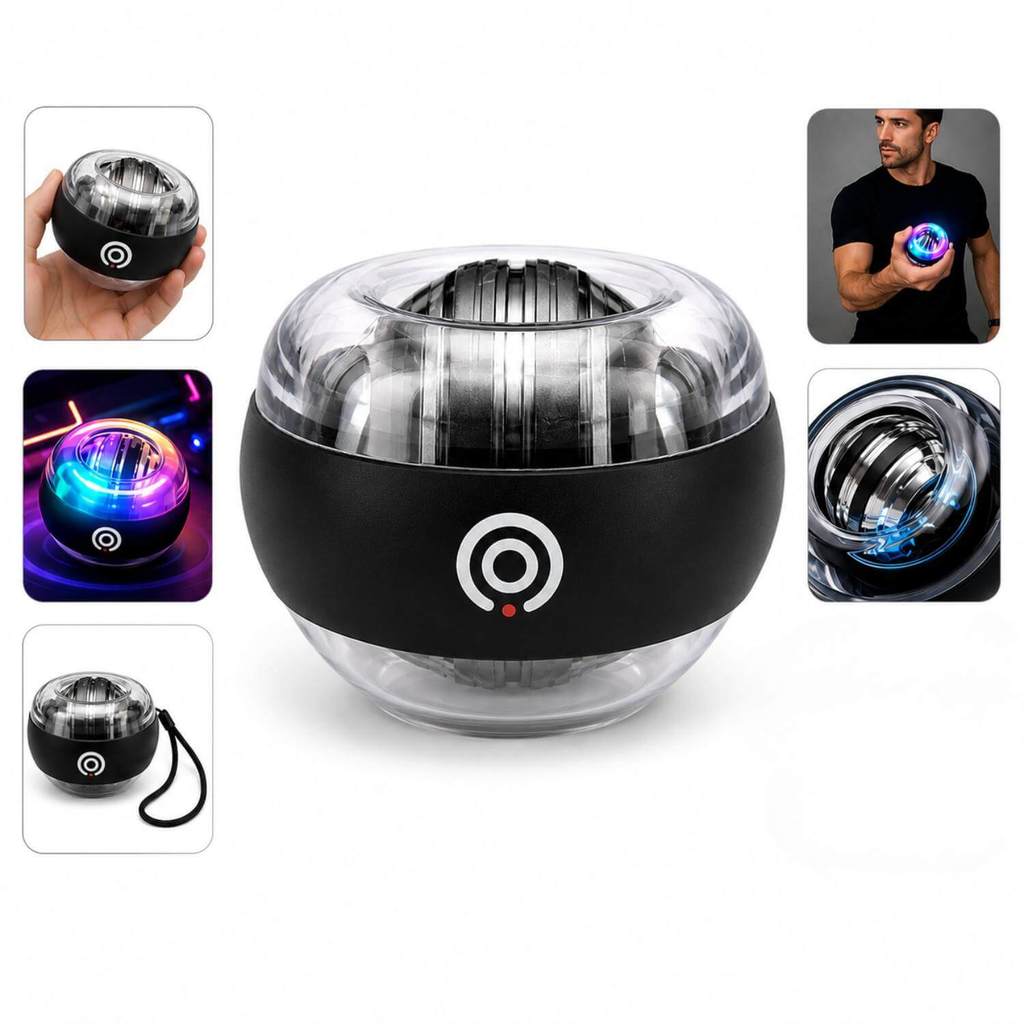 Bola Giroscópio Fortalecedor Muscular Punho Antebraço Equipamento Fisioterapia Coordenação Motora