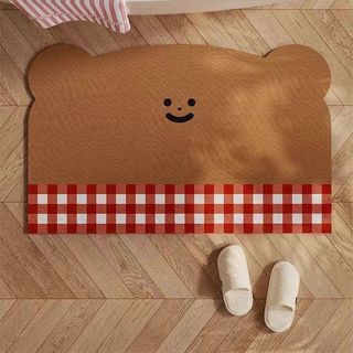 Tapete de terra diatomácea para banheiro, resistente à água e à sujeira, impermeável, estilo moderno e sofisticado para 