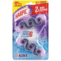 Harpic Bloco Lavanda 6 Grátis 40% de Desconto na 2ª Unidade- 2 unidades