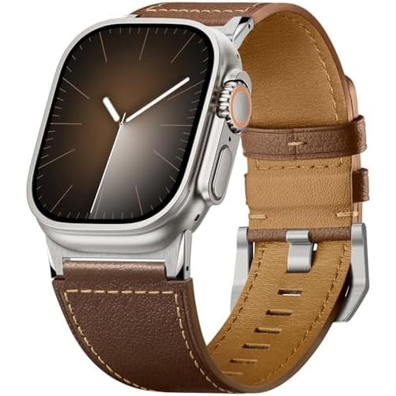 Pulseiras De Couro Suitisbest Compatíveis Com Apple Watch Ultra Band 49mm 46mm 4