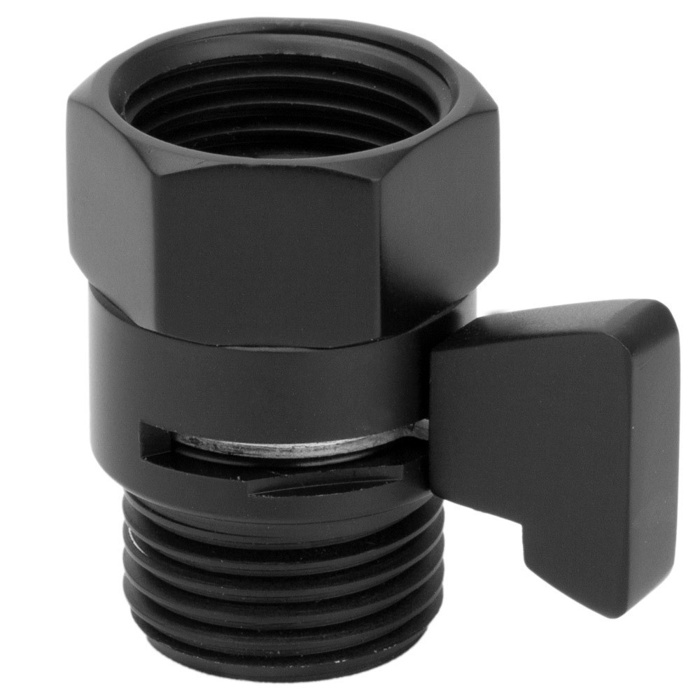 Ducha Manual Black Preto Mangueira Inox Botão Abre Fecha Banheiro — imagem 2 de 2