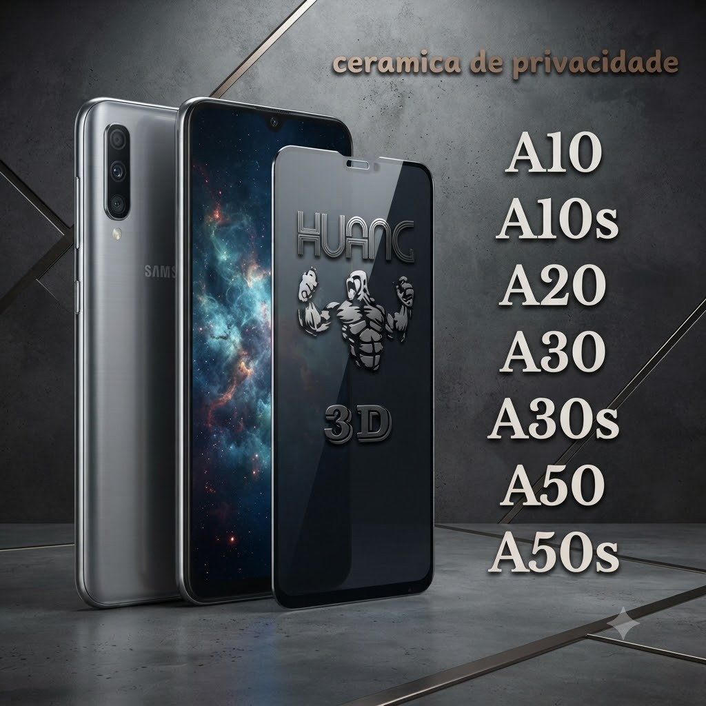 Película 9D Ceramica Privacidade Anti Spy para Samsung A10 A10s A20 A30 A30s A50 A50s