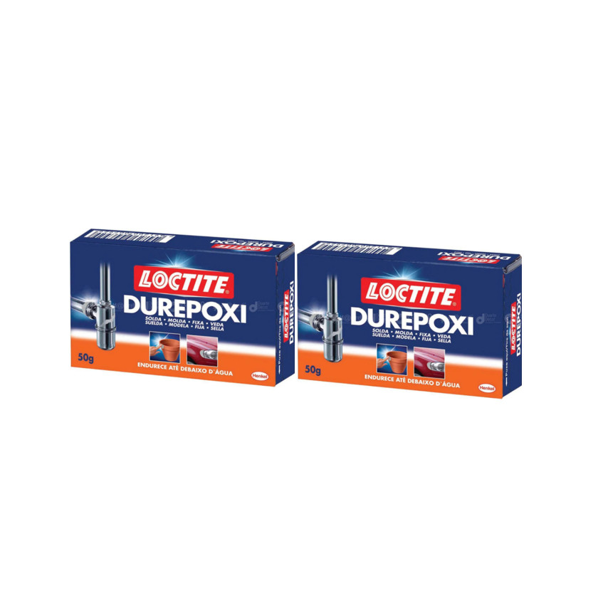 Kit com 2 - Massa Epóxi Durepóxi Cinza 50g Loctite