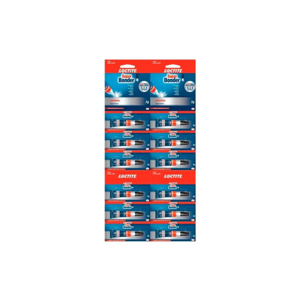 Cartela com 12 - Super Bonder Original 3g– Loctite
