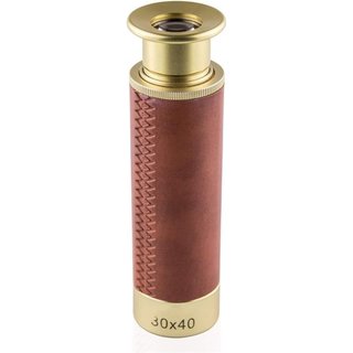 Telescópio para Adultos, Telescópio de Exterior, Monóculo de Latão com Zoom de 30X, Telescópio de Bolso Vintage, Dobráve