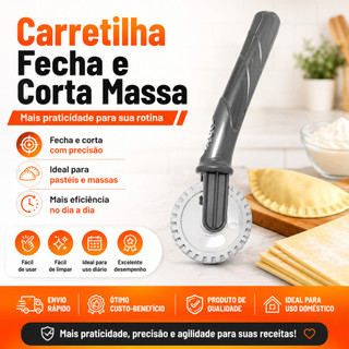 Carretilha Fecha E Corta Massa Em Geral Pratico fechar pastel Keita