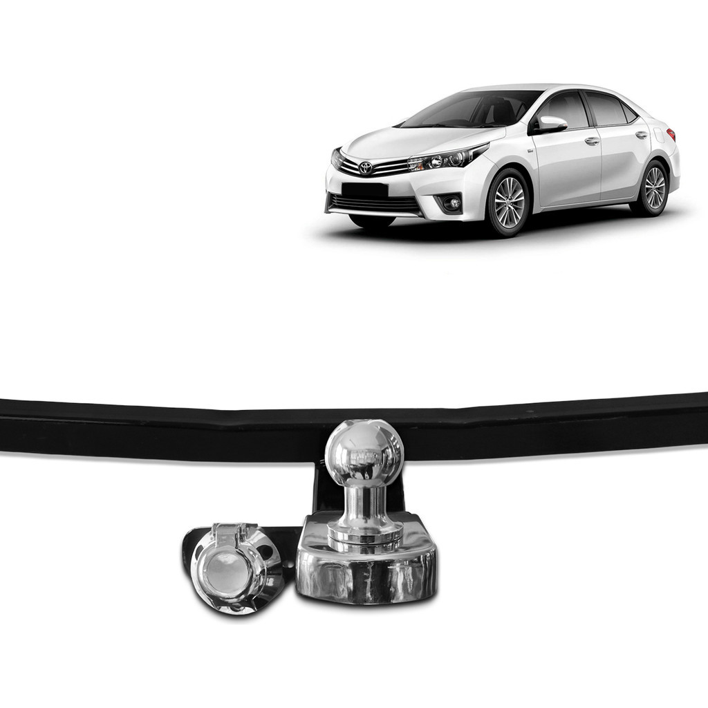Engate Toyota Corolla 2014-2019 700Kg Fixo Kit Completo TO1005 Reforçado Inmetro Carretinha Trabalho