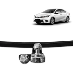 Engate Toyota Corolla 2014-2019 700Kg Fixo Kit Completo TO1005 Reforçado Inmetro Carretinha Trabalho