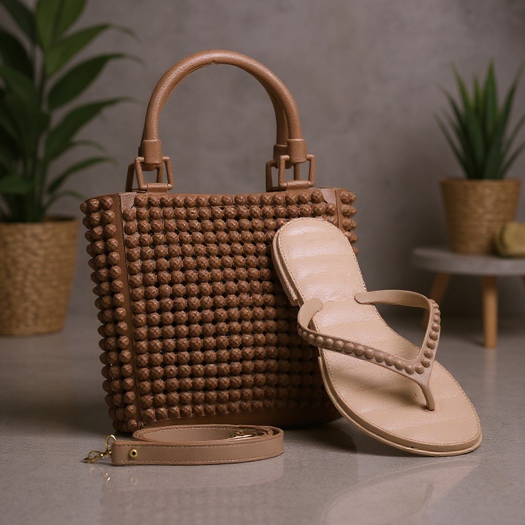 Kit Bolsa Chinelo Feminino Praia Combinando Verão 33 ao 39 — Achadinhos  Marcia