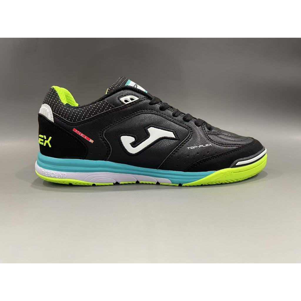 Sapatos De Futsal De Couro Masculino Top Flex Rebound IC Tênis Interno Branco Preto