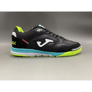 Sapatos De Futsal De Couro Masculino Top Flex Rebound IC Tênis Interno Branco Preto