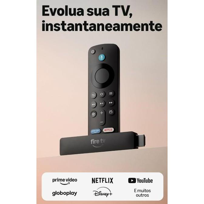 Fire TV Stick HD Amazon WiFi 6 Alexa Controle Remoto por Voz