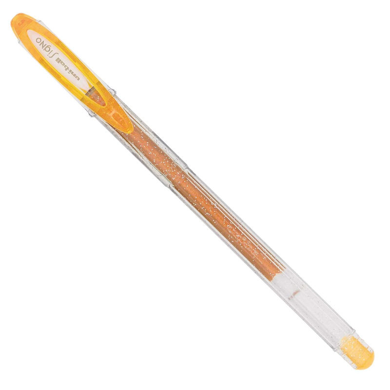 Caneta gel Sparkling Signo 0.7mm UM-120SP Ouro Uni-Ball