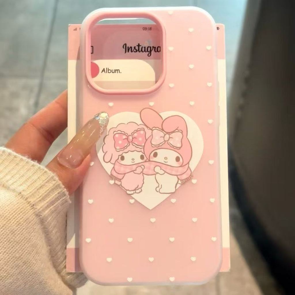 Capa de Telefone Pink My Melody 2 em 1 para Samsung Galaxy A57 A37 A73 A72 A71 A56 A55 A54 A53 A52 A52S A51 A50S A36 A35