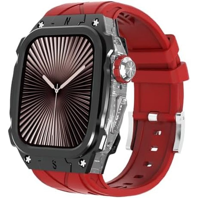 Capa Robusta VeveXiao Com Pulseira Compatível Apple Watch Series 10 Bands 46 Mm