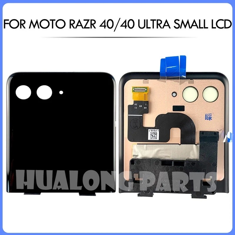 Segundo LCD Externo Para Motorola Razr 40 Display Tela De Toque Digitador Assemb
