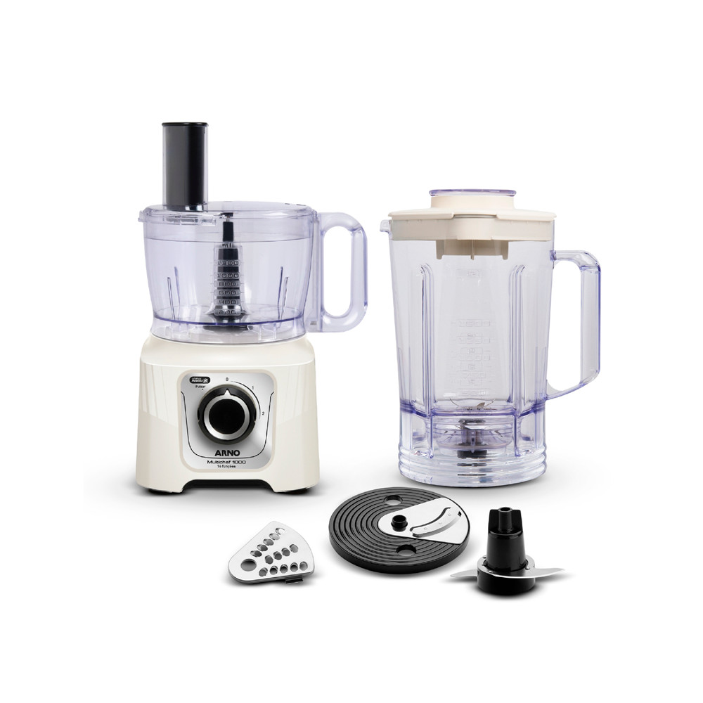 Multiprocessador Arno 16 Funções 1000w Marfim Mp62 - 220v