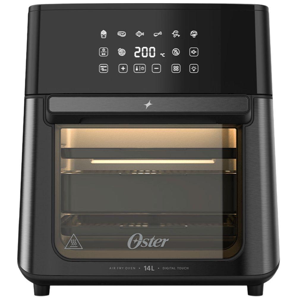 Fritadeira Oster Oven Fryer 14L Digital Touch 3 em 1 Air Fryer e Forno Preta 110V