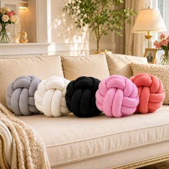Almofada Nozinho Circunferência 80cm Grande Luxo Decorativa