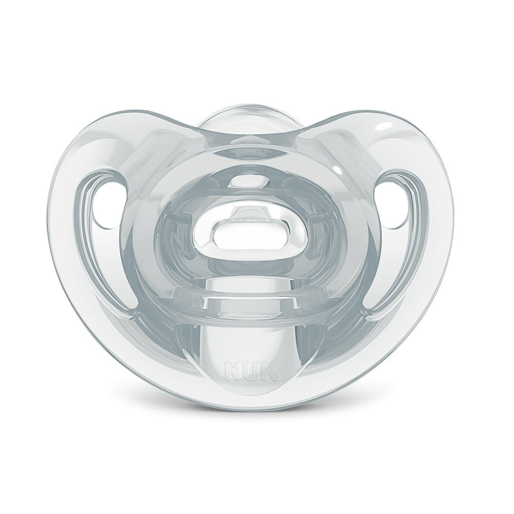 Chupeta Nuk Genius Soft Silicone Ortodôntica Tamanho 1 de 0 a 6 Meses Neutral com 1 Unidade