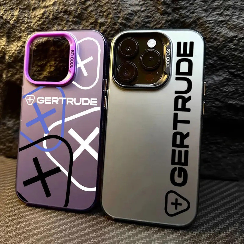 Capa Fashion Para-G-Gertrudes-iPhone 16e 16 14 15 13 11 Pro Max, Capa de Luxo para Apple 15 Plus 12 Mini 16e, Capa de Te