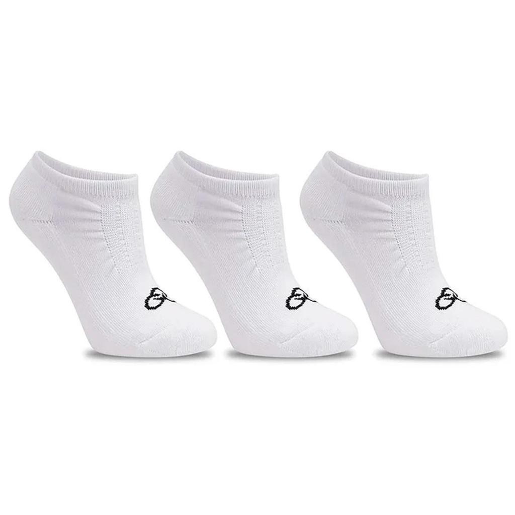 3 Pares de Meias Feminina Invisível Sem Fleece 33/38 - Olympikus