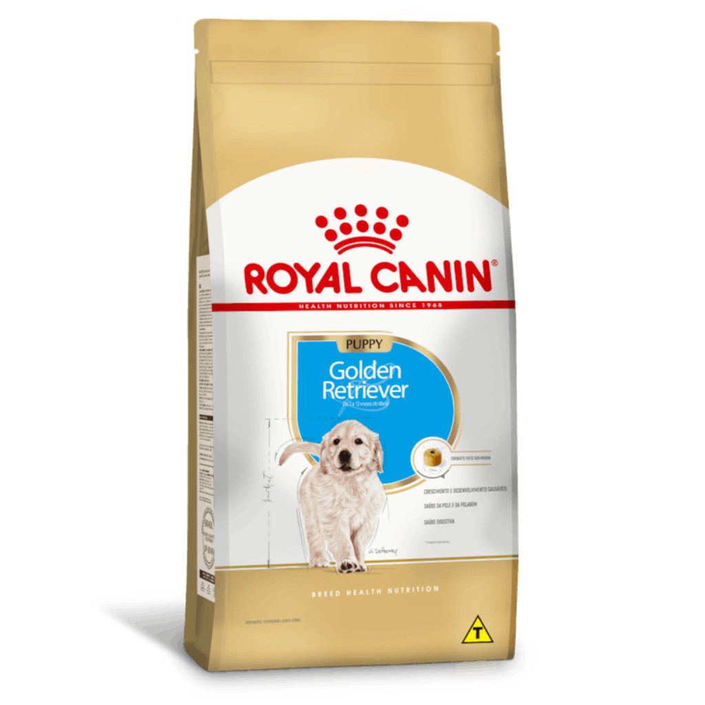 Ração Royal Canin Golden Retriever Puppy Royal Canin 10,1kg Cães Filhotes