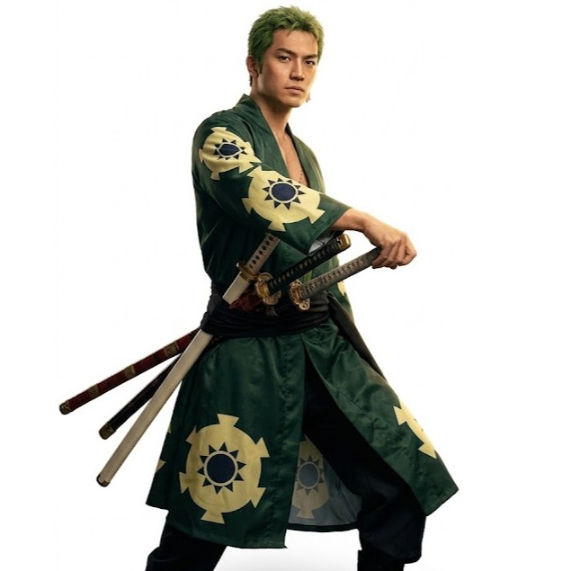 Quimono Roronoa Zoro Verde cosplay anime traje uniforme para o dia das bruxas adulto