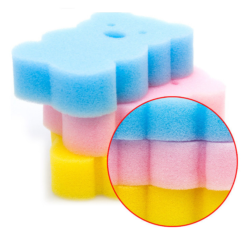 Esponja de banho para Shampoo de bebê, esponja de banho em formato de desenho animado, ferramenta útil para esfregar as 