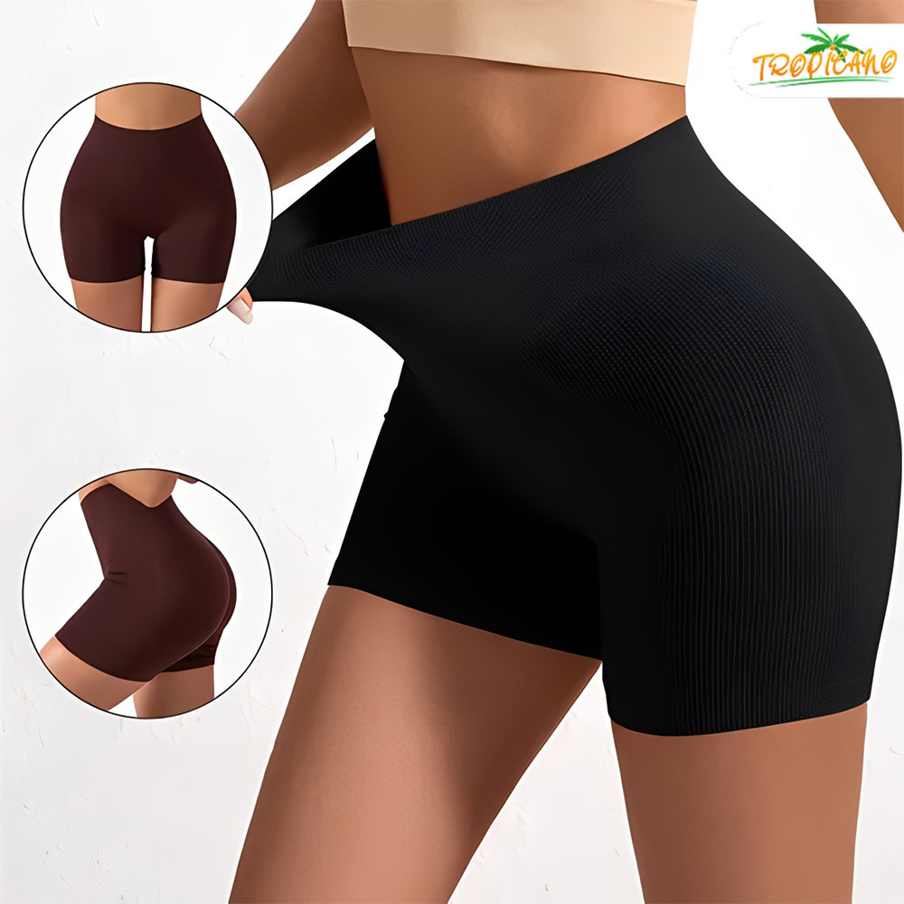Short Canelado Premium para Academia – Poliamida, Zero Transparência, Cintura Alta com Compressão – Feminino P/M e G/GG