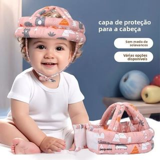 Chapéu De Proteção Ajustável Anti-Colisão Capacete De Segurança Para Bebês Andar Anticolisão Ajustável Proteção 360°