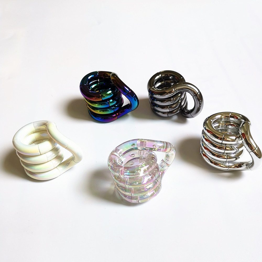 Aliviar a ansiedade brinquedos sensoriais na ponta dos dedos - brinquedos de torção de Metal galvanizado, ajuda a concen