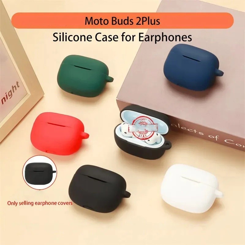 Capa De Silicone Macio Para Motorola Moto Buds 2Pro/2Plus Fones De Ouvido Buds2P