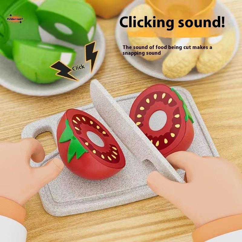 ZEB 1 Peça Jogar Casa Dpress Brinquedos Educativos Montessori Colar Chechele Simulação Durian Melancia Brinquedo Educati