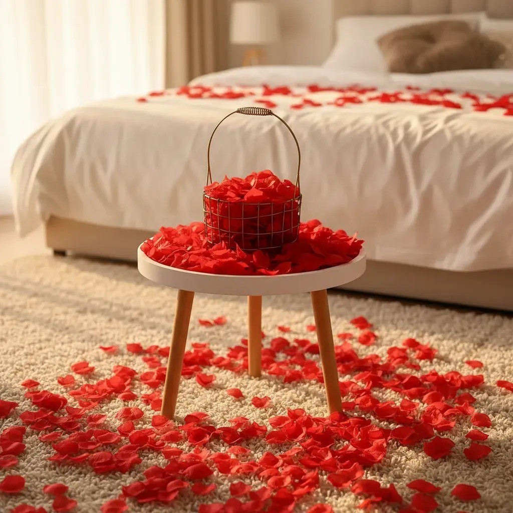 1000 Pétalas Rosas Artificiais Vermelhas Romântica Casamento
