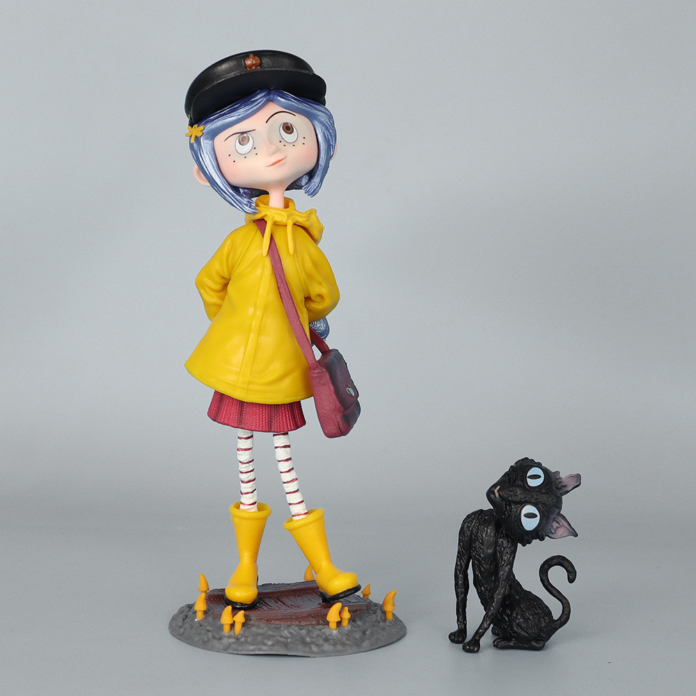 1 Peça 6.5-19.5 Cm Figura Mãe Fantasma Coraline E Figuras De Porta Secreta Wybie Estatueta De Ação Estátua De Pvc Modelo