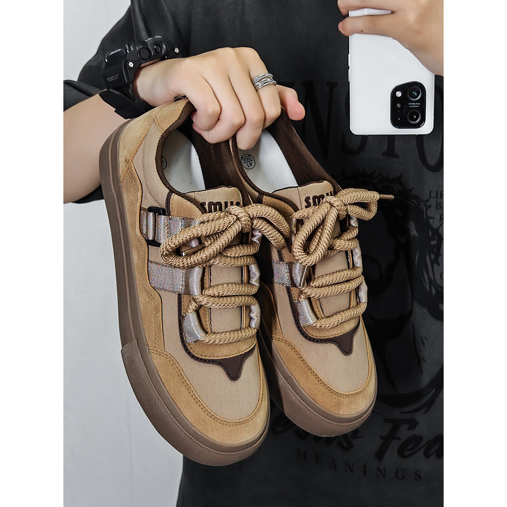 Sapatos masculinos outono novo estilo nicho Retro tênis estilo influenciador sapatos de venda quente sapatos masculinos