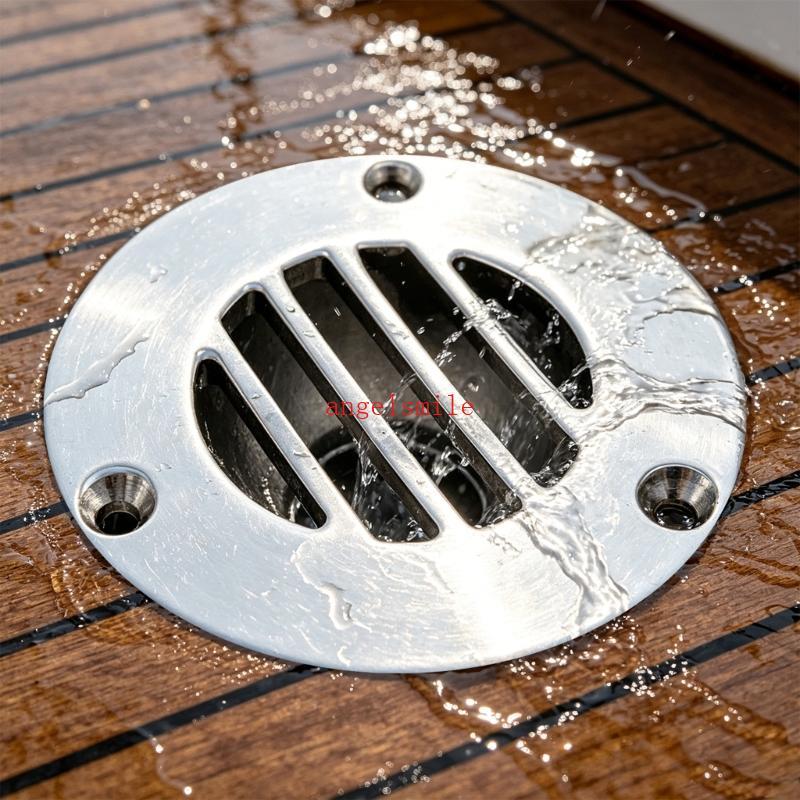 Fluxos Aço Inoxidável Barcos Deck Scupper Dreno Saída Grau Marinho Design Vedação Segura