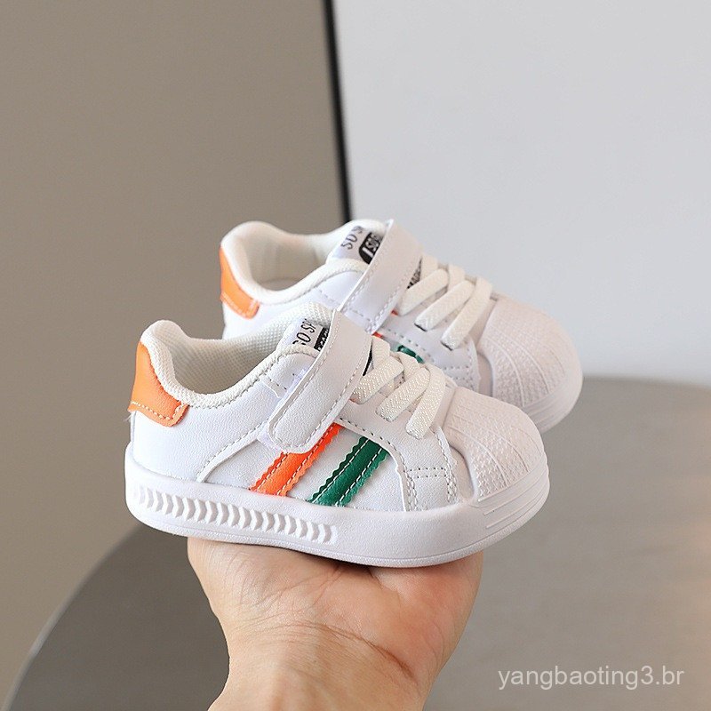 Tênis infantil 0-3 anos de bebê Calçados infantis Menino Menina Sapatos casuais Leve e macio