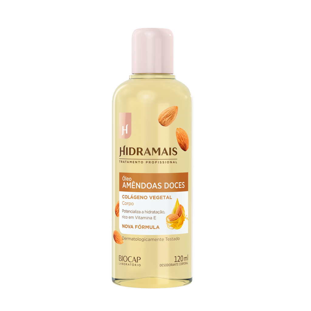 Óleo Corporal Amêndoas e Colágeno Hidramais 120ml