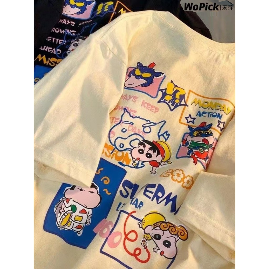 Meninas puro algodão crianças camiseta de manga curta solta versão coreana médio grande crianças estilo ocidental camise