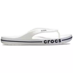 Chinelo crocs bayaband flip white/navy