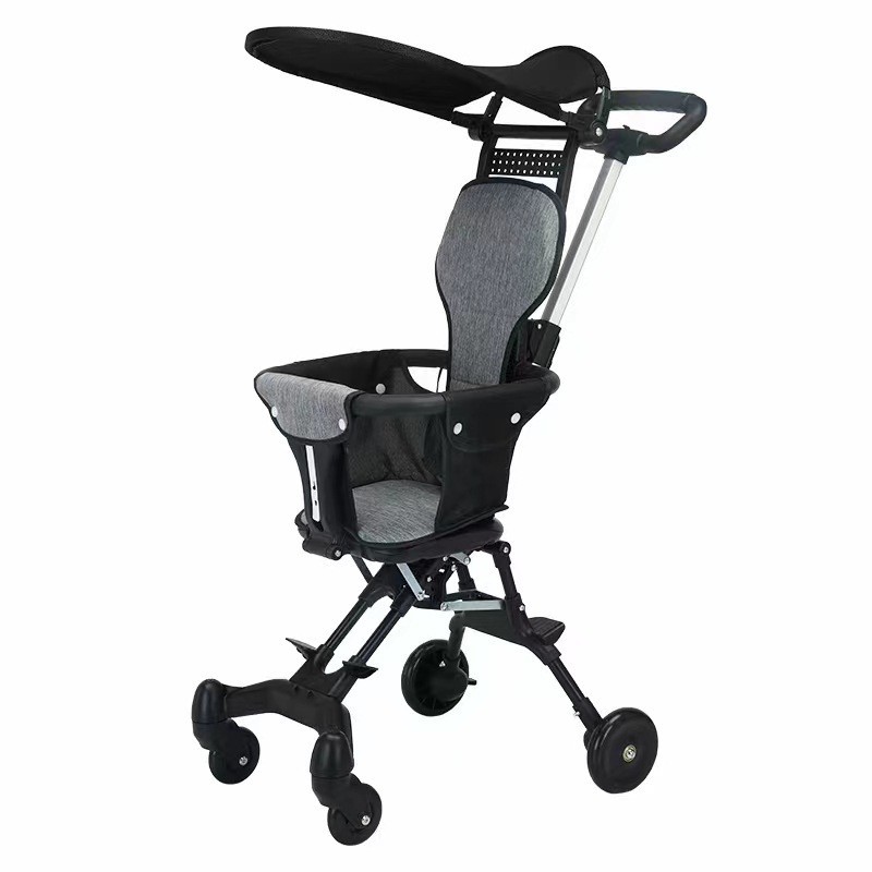 Caminhada bebê ferramenta útil bebê leve dobrável carrinho de bebê em dois sentidos carrinho de bebê para fora andando b
