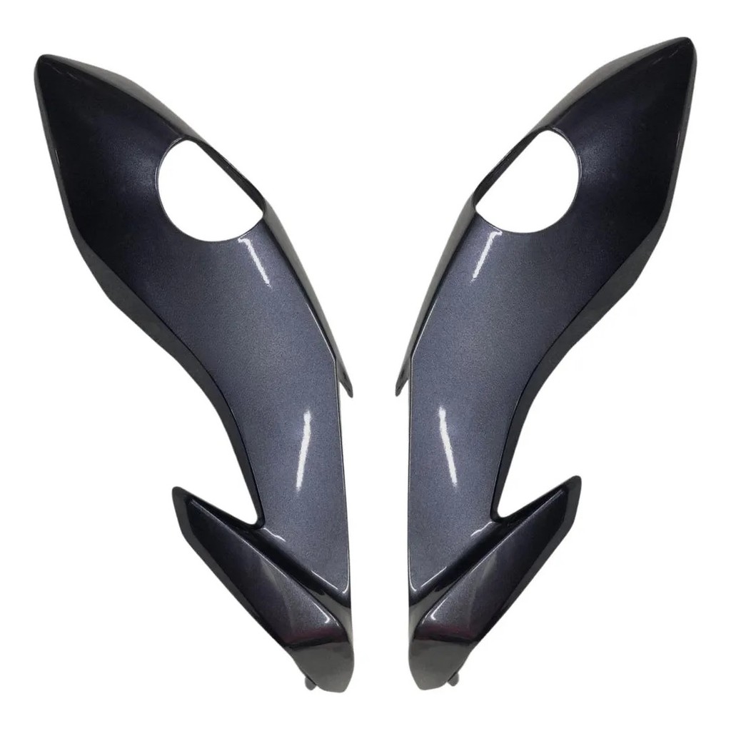 PAR CARENAGEM LATERAL DO FAROL SPORTIVE FAN 160 2024 ESD CINZA METALICO 2024