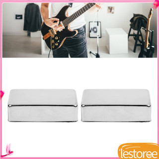 Lestoree.br 2 peças capas de captador Ed para guitarra elétrica - fechado tipo B bobina dupla prata H som aprimorado e
