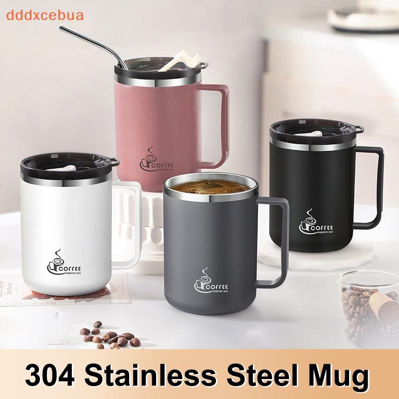 Caneca De Café Com Tampa Térmica De Vedação De Aço Inoxidável Para Quente E Frio